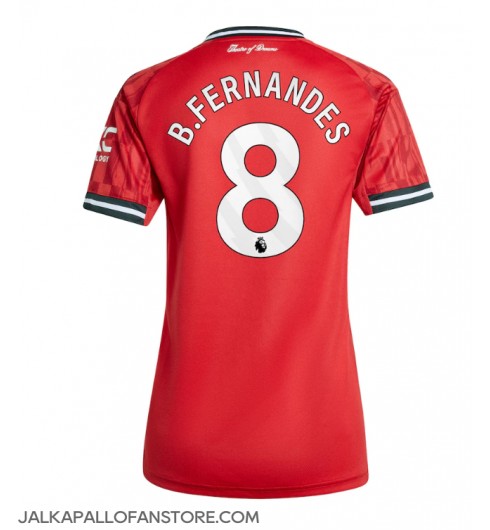 Manchester United Bruno Fernandes #8 Kotipaita Naisten 2025-26 Lyhythihainen Manchester United Bruno Fernandes #8 Kotipaita Naisten 2025-26 Lyhythihainen